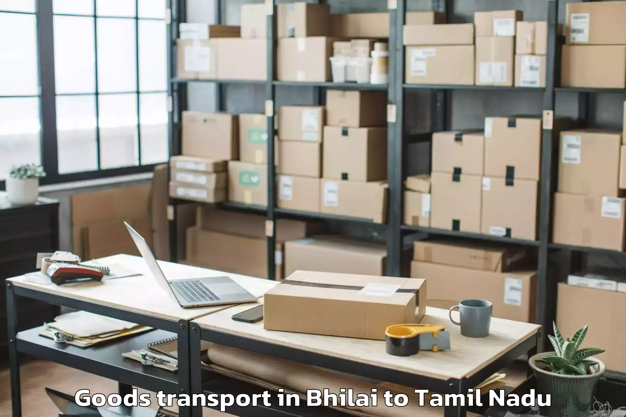 Book Your Bhilai to Palani Goods Transport Today